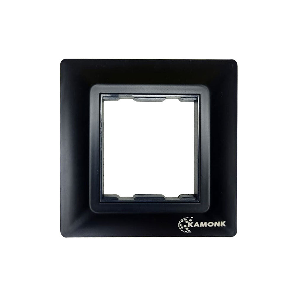 Modular Compatible Plate - 2 Module (with division) - Black
