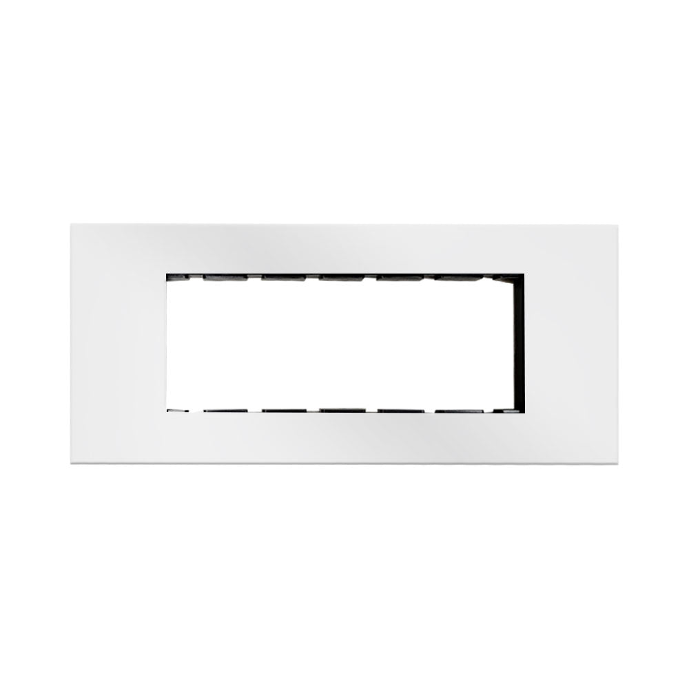 Modular Compatible Plate - 6 Module (without division) - White