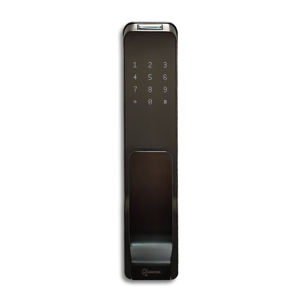 Smart Door Lock Unlock Using Key + Fingerprint + Numeric Password + App. + RFID - KA-SL-01 - Space Grey