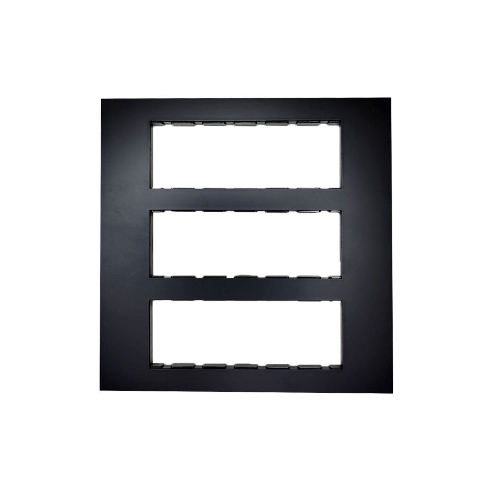 Modular Compatible Plate - 18 Module (without division) - Black