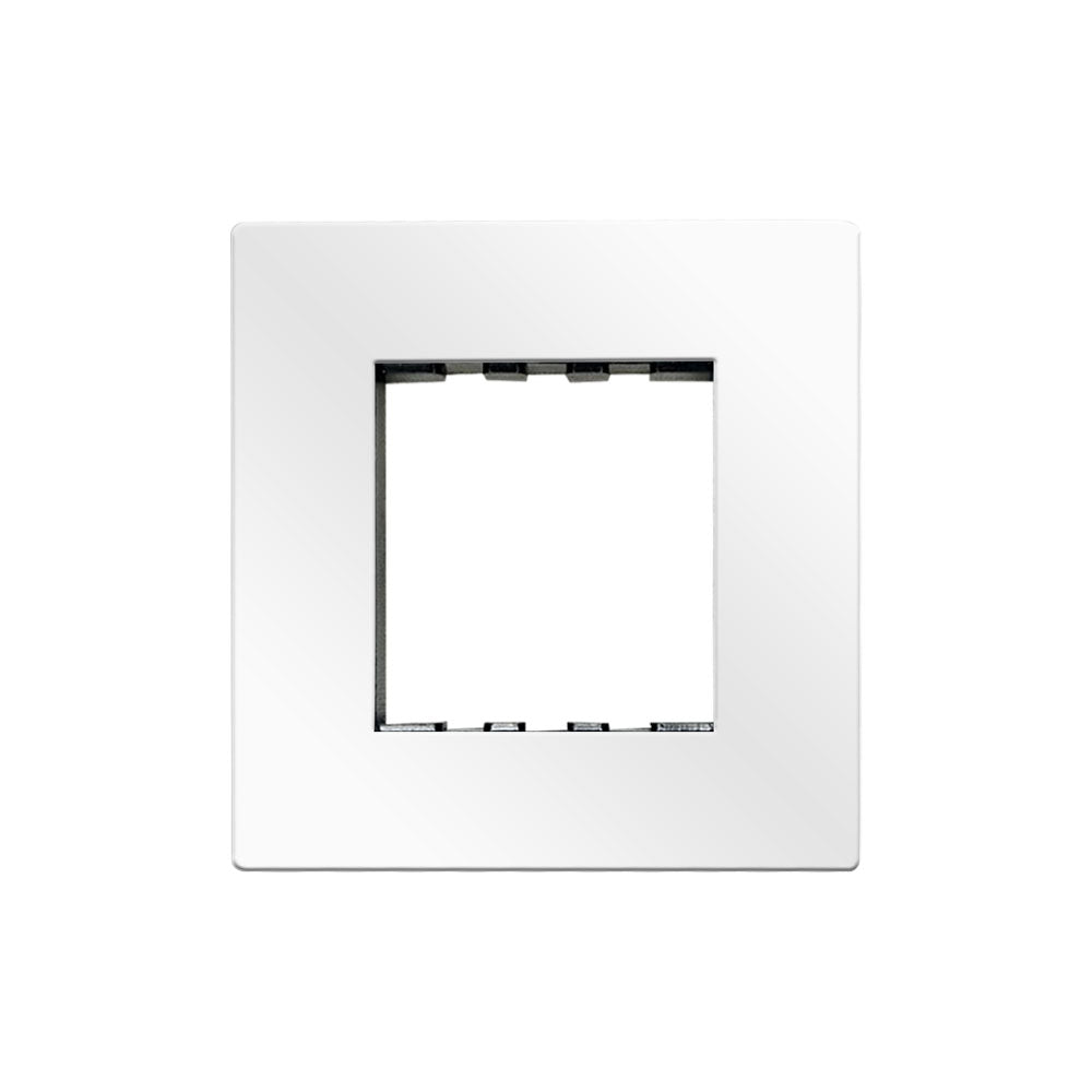 Modular Compatible Plate - 2 Module (without division) - White
