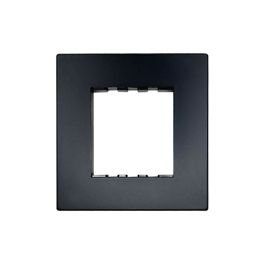 Modular Compatible Plate - 2 Module (without division) - Black