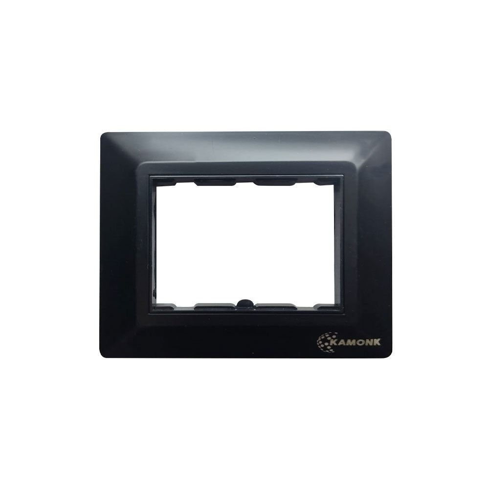Modular Compatible Plate - 3 Module (with division) - Black