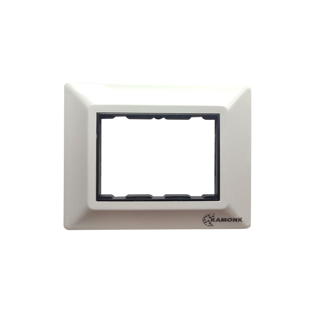 Modular Compatible Plate - 3 Module (with division) - White