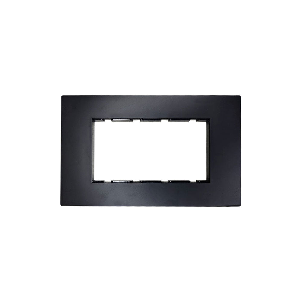 Modular Compatible Plate - 4 Module (without division) - Black