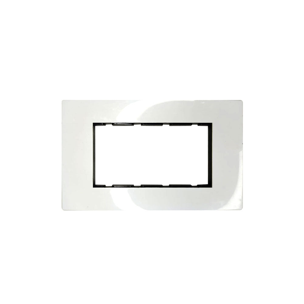 Modular Compatible Plate - 4 Module (without division) - White