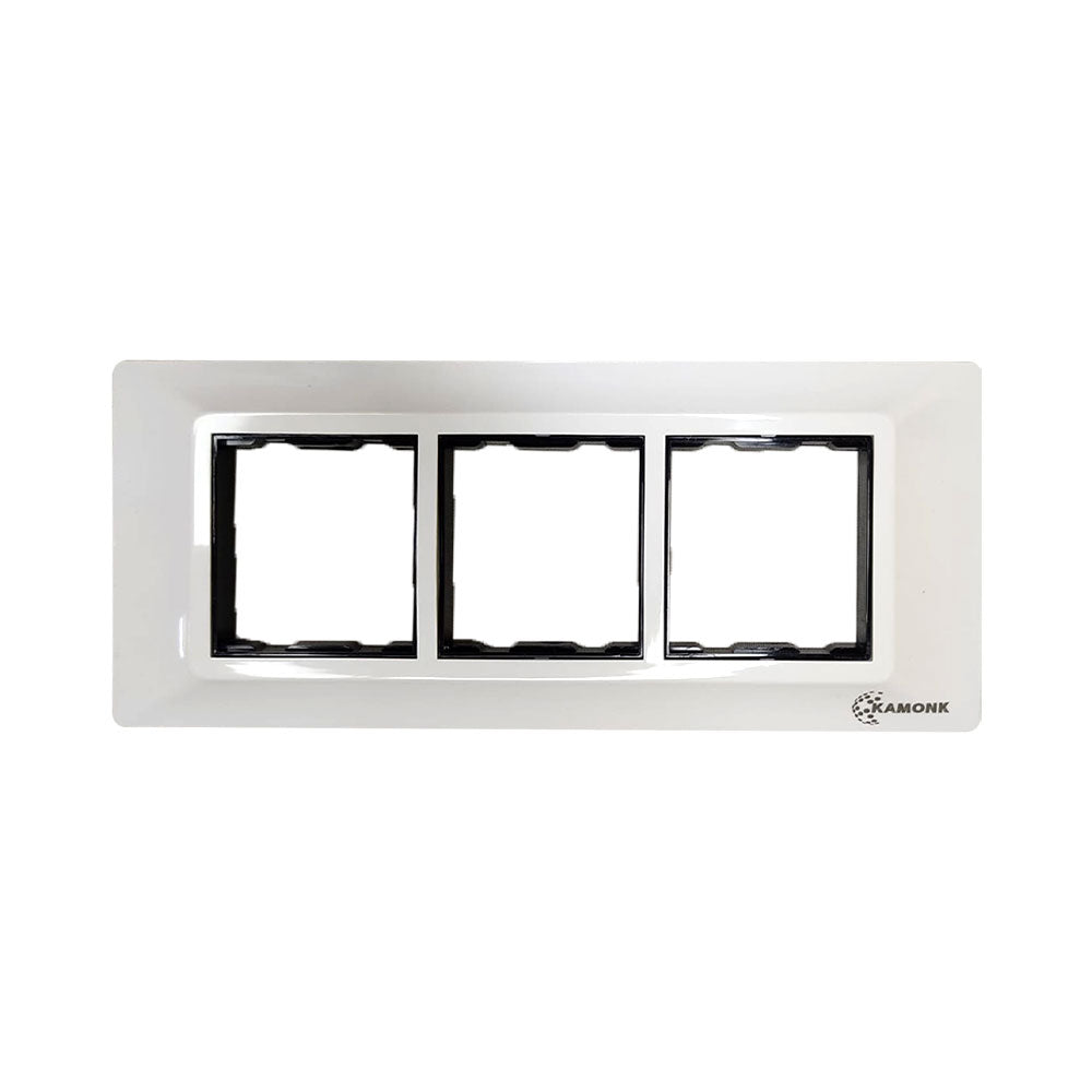 Modular Compatible Plate - 6 Module (with division) - White